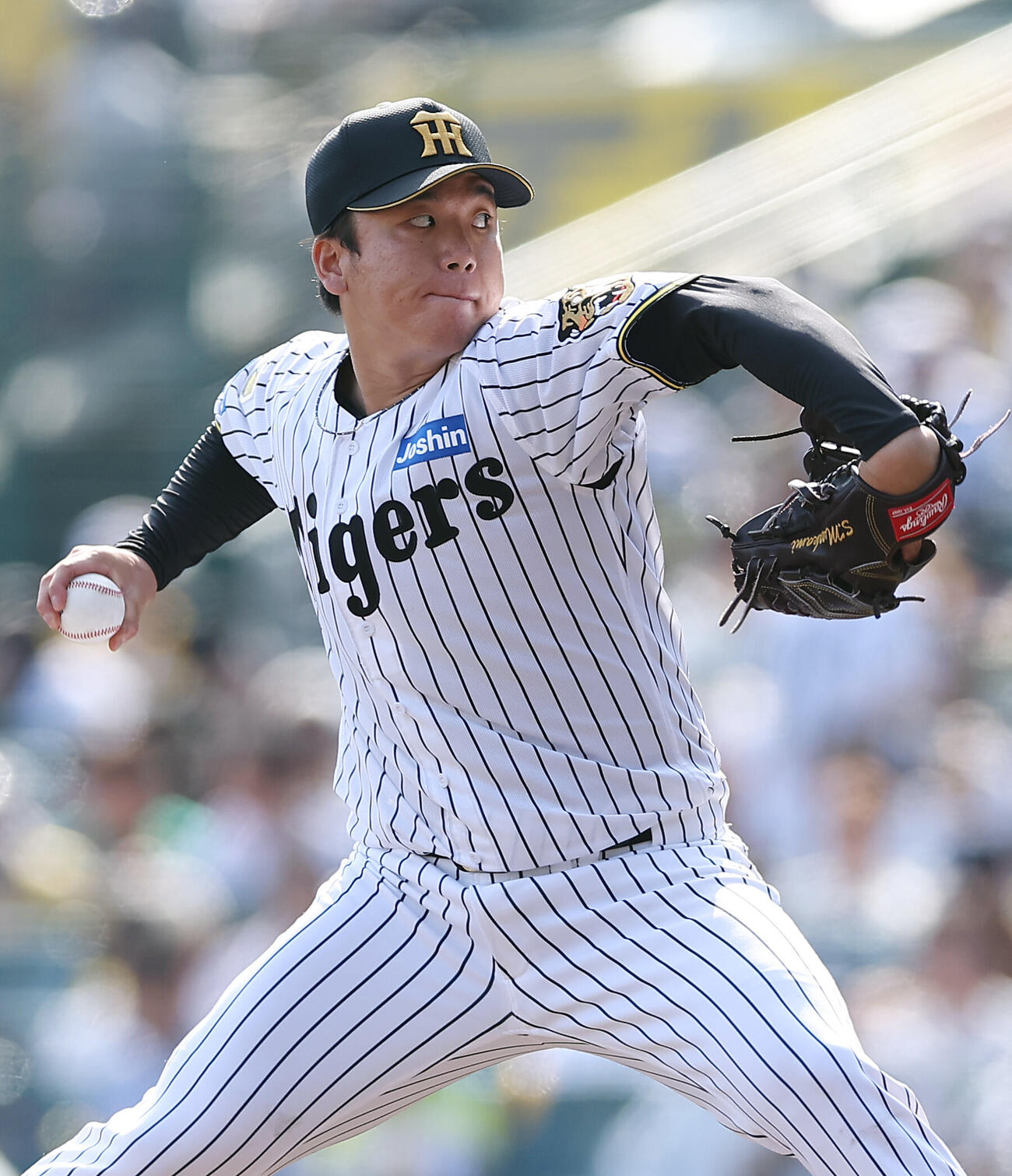 阪神対広島　力投する阪神先発の村上頌樹（撮影・前田充）