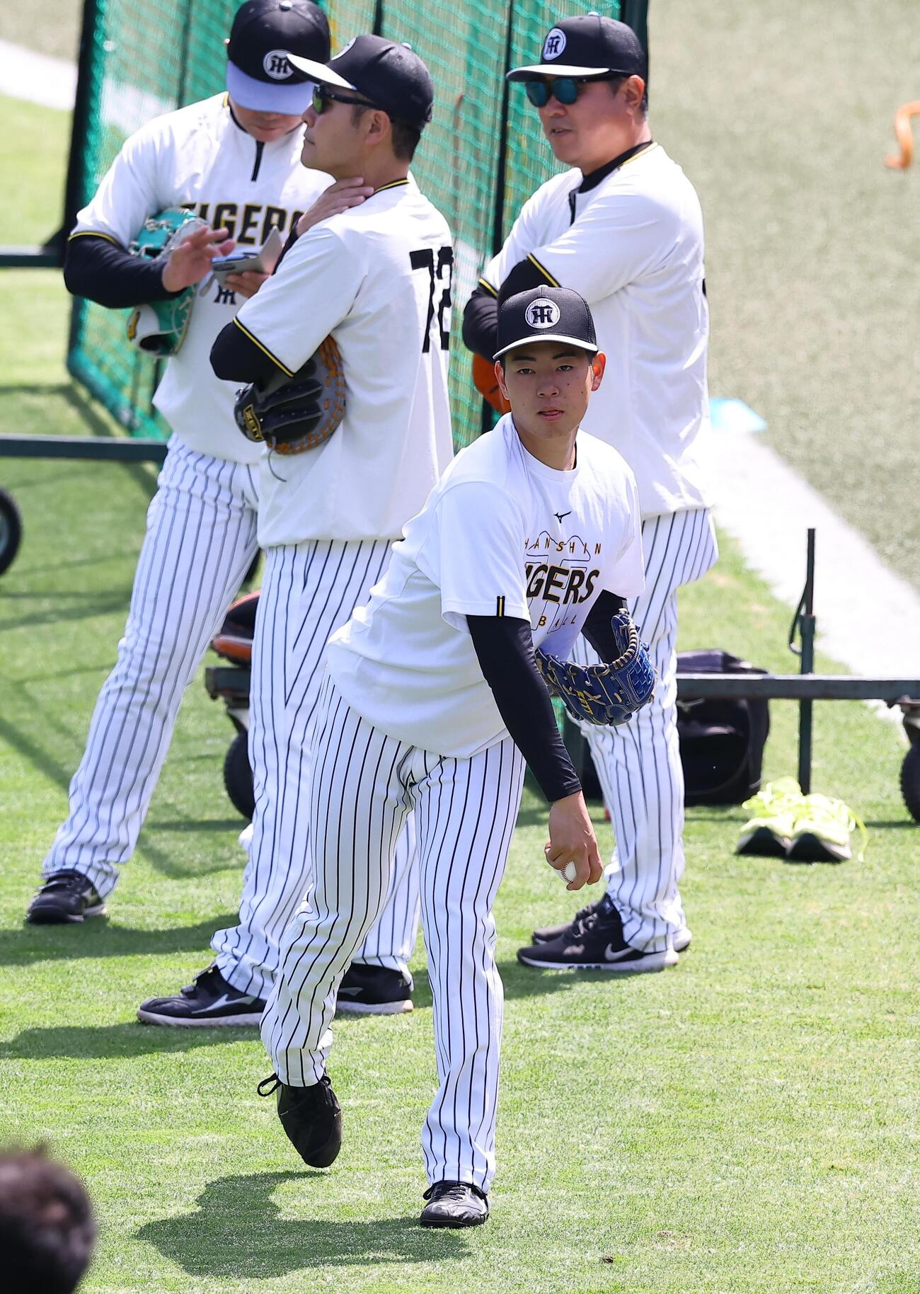 1軍に合流した阪神下村（撮影・上田博志）