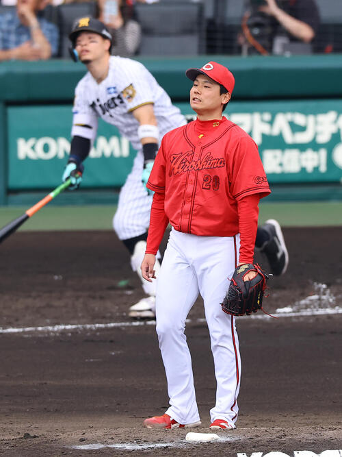 【広島】栗林良吏が今季４試合目で初被弾　佐藤輝明に先制６号ソロ　浜風だったら…