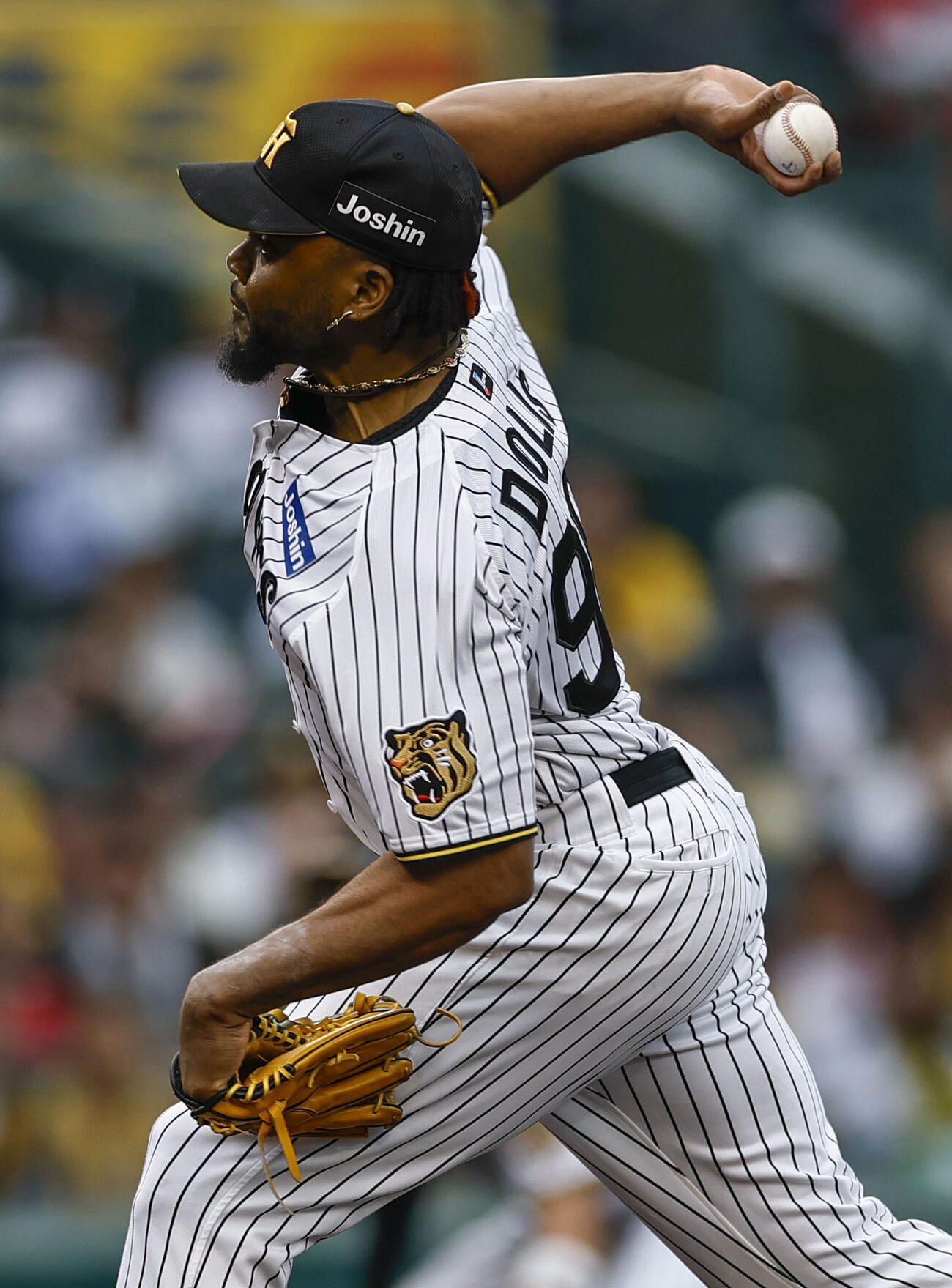 9回に登板し、3セーブ目を挙げた阪神・ドリス＝甲子園