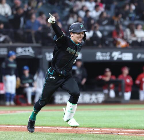 日本ハム奈良間大己（2026年4月撮影）
