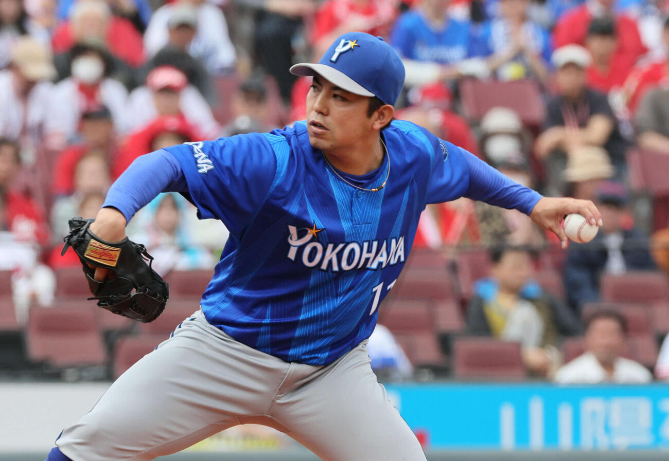 DeNA東克樹（2026年4月18日撮影）