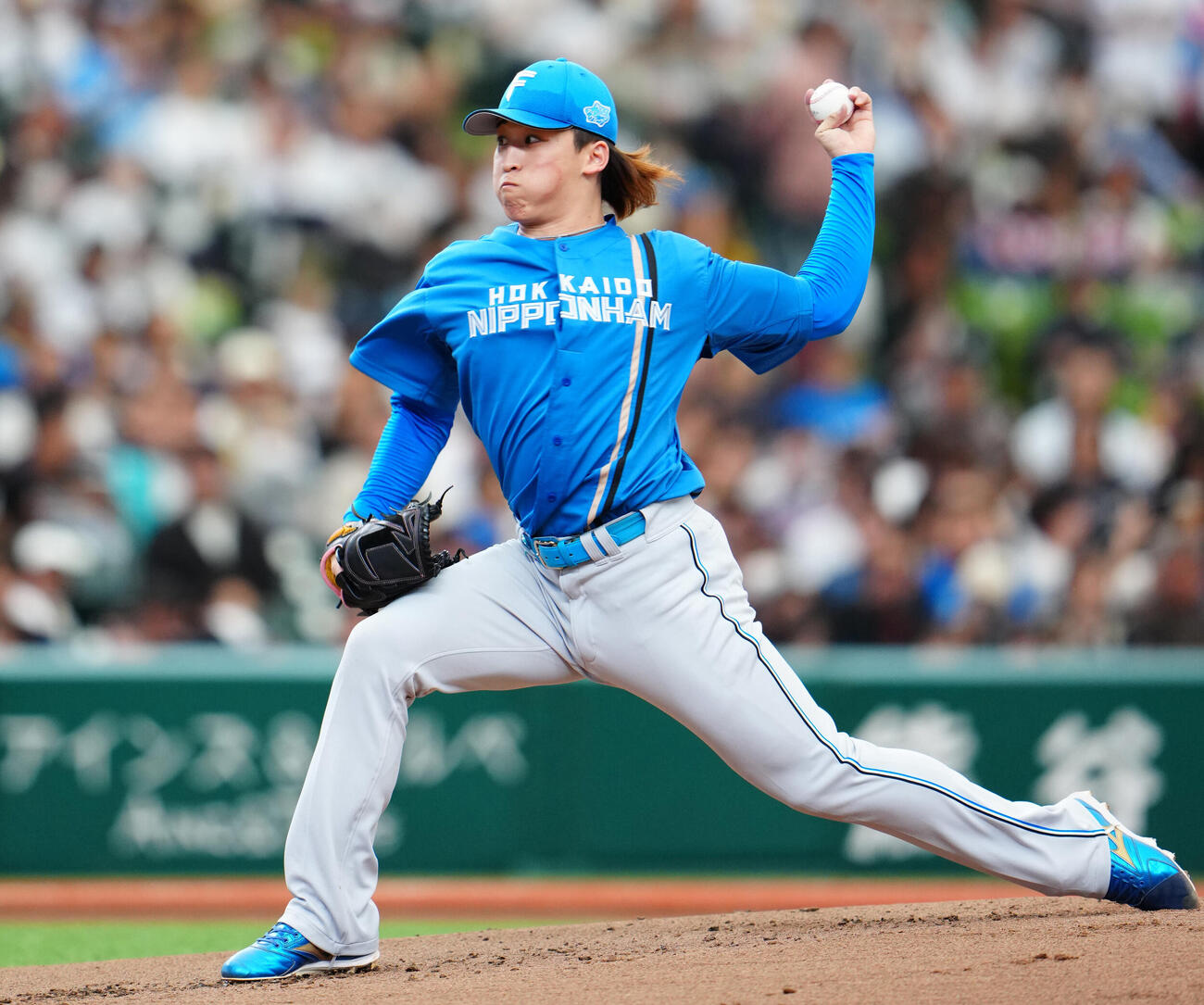 西武対日本ハム　力投する日本ハム先発の細野晴希（撮影・垰建太）　