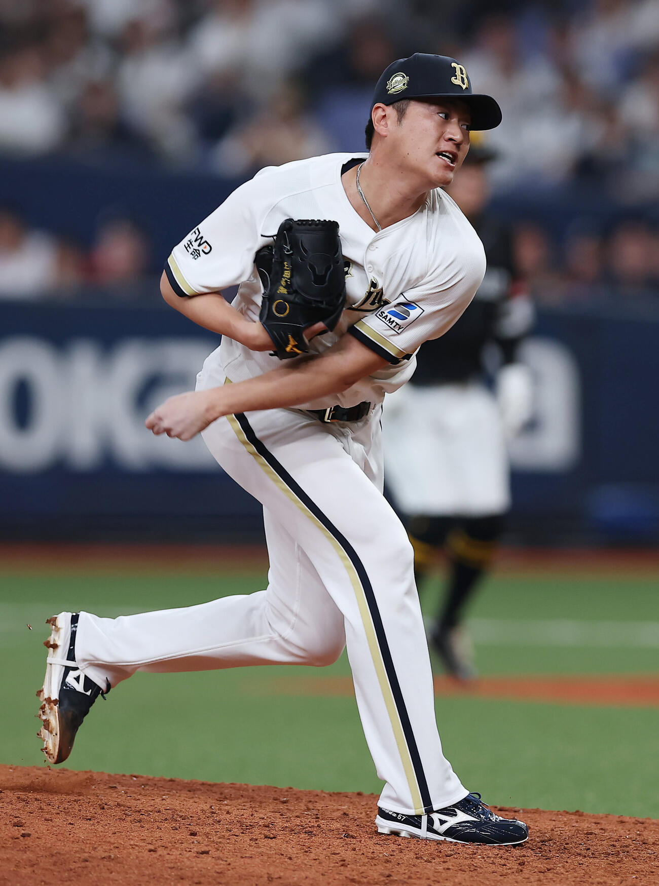 オリックス対ソフトバンク　オリックス4番手の山田修義（撮影・前田充）