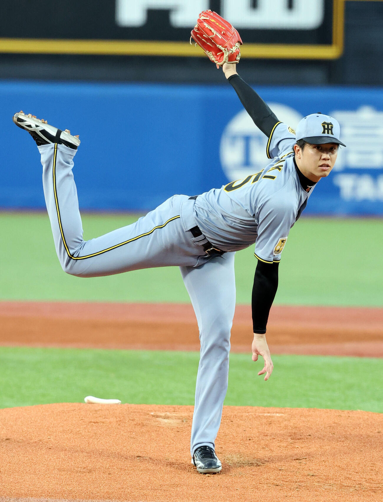 ヤクルト対阪神　阪神先発の才木浩人（撮影・浅見桂子）