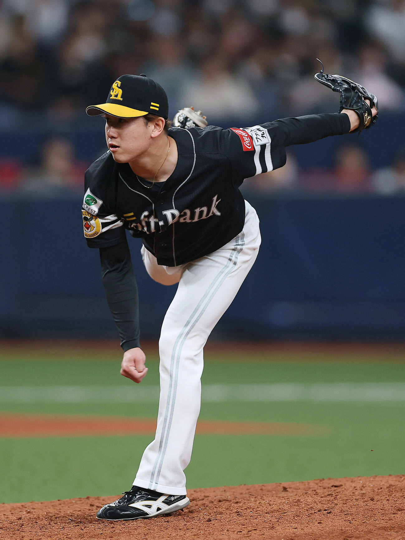 オリックス対ソフトバンク　ソフトバンク3番手の木村光（撮影・前田充）