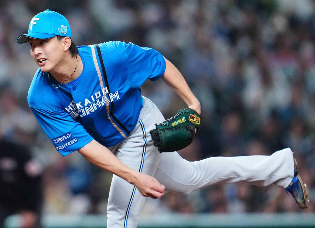 西武対日本ハム　力投する日本ハム先発の達孝太（撮影・垰建太）