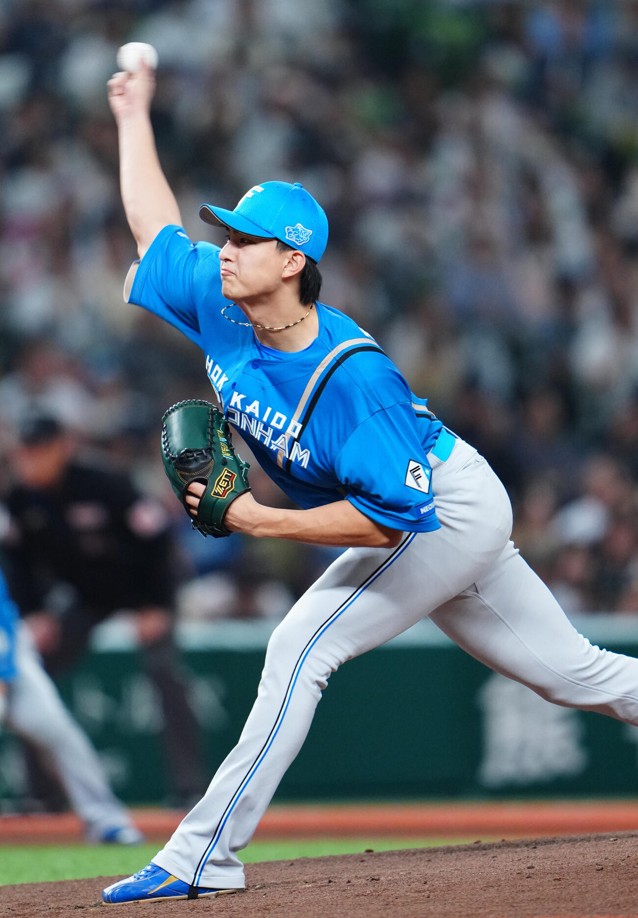 西武対日本ハム　力投する日本ハム先発の達孝太（撮影・垰建太）