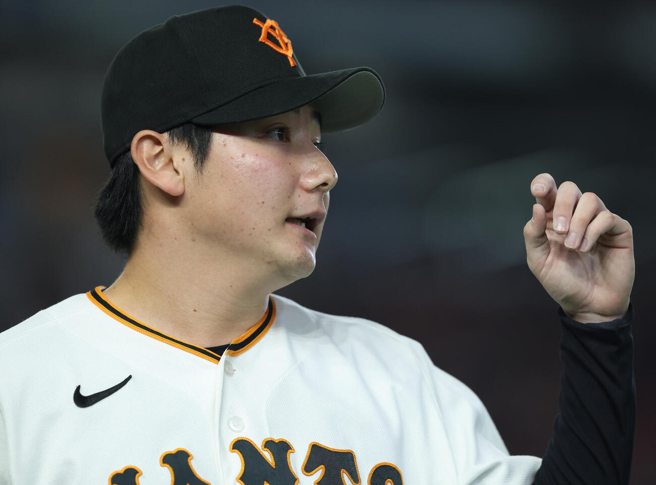 巨人対広島　2回表を抑える竹丸和幸（撮影・河田真司）
