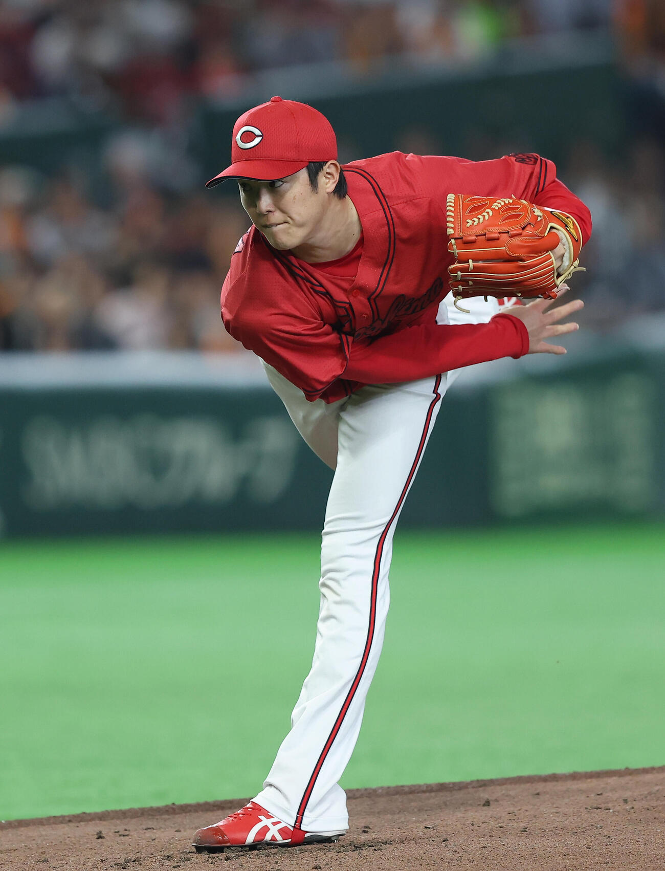 巨人対広島　広島先発の森下暢仁（撮影・河田真司）