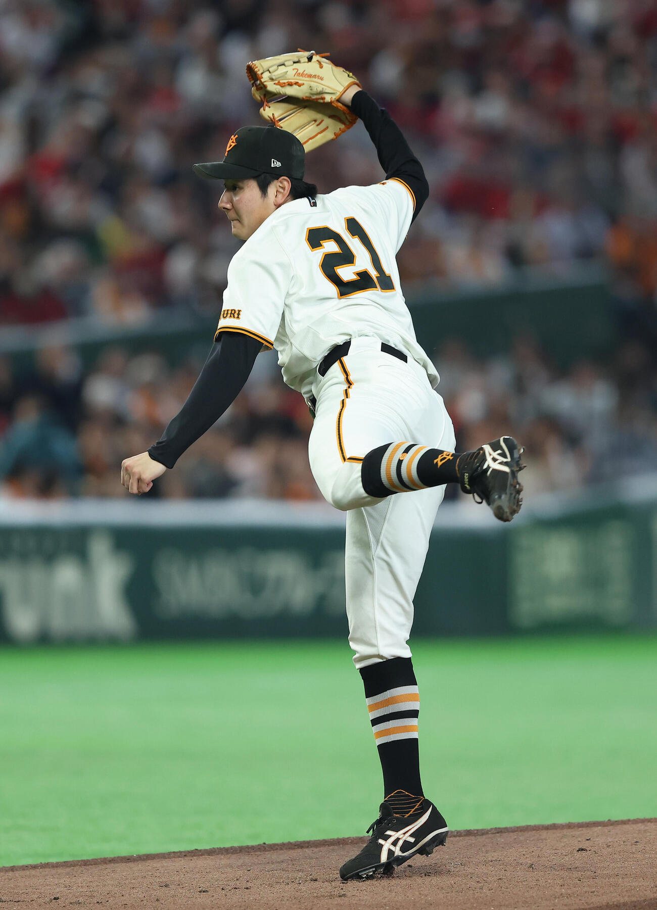 巨人対広島　巨人先発の竹丸和幸（撮影・河田真司）