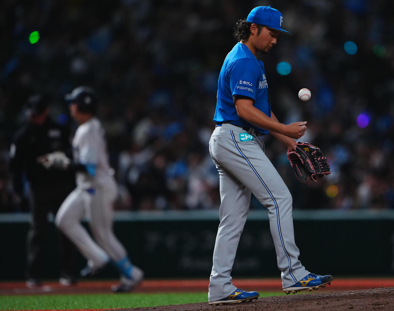 西武対日本ハム　6回裏西武無死、長谷川信哉にソロ本塁打を浴びる伊藤大海（撮影・垰建太）