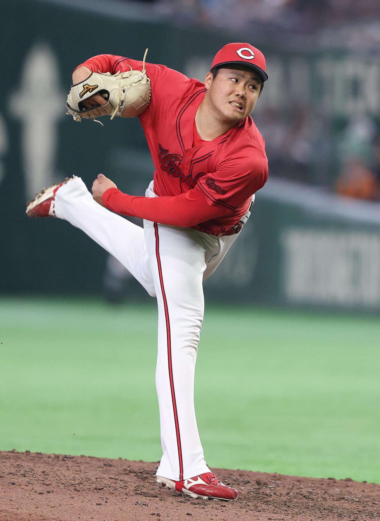 巨人対広島　6回裏、広島2番手で登板する高太一（撮影・河田真司）