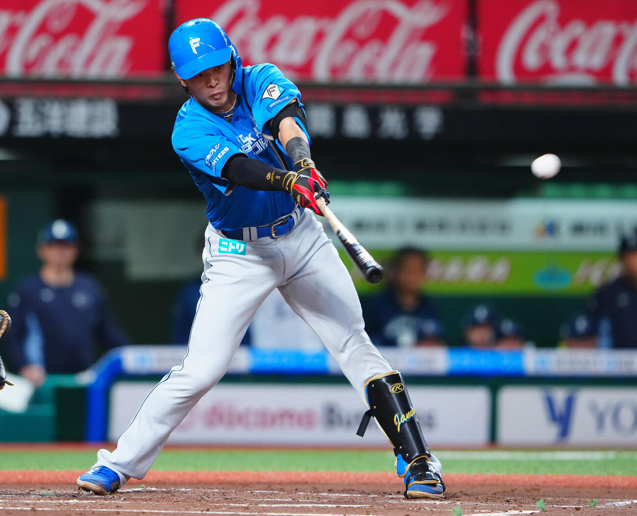 西武対日本ハム　2回表日本ハム2死、右前打を放つ野村佑希（撮影・垰建太）