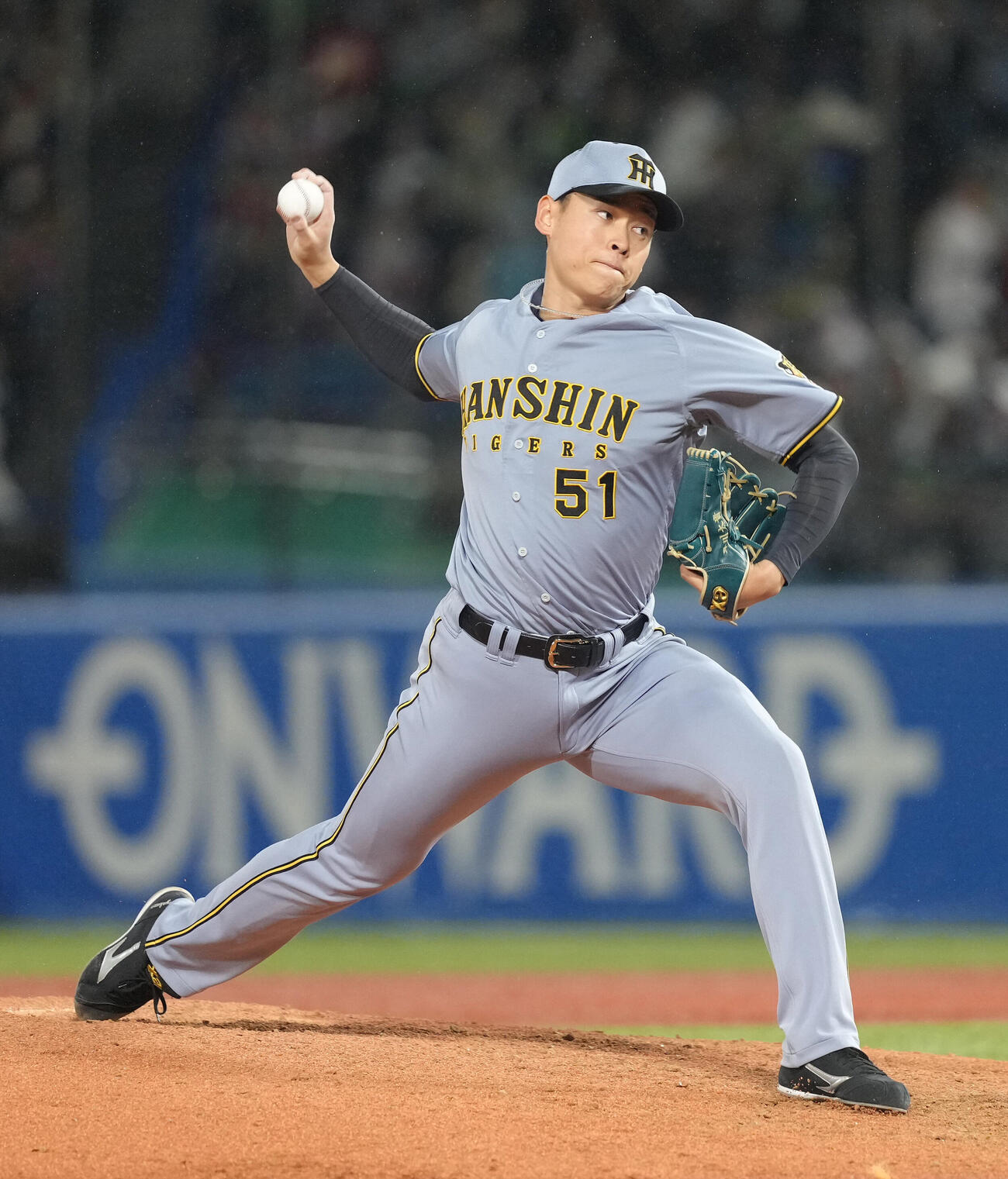 ヤクルト対阪神　8回から登板した阪神早川太貴（撮影・足立雅史）