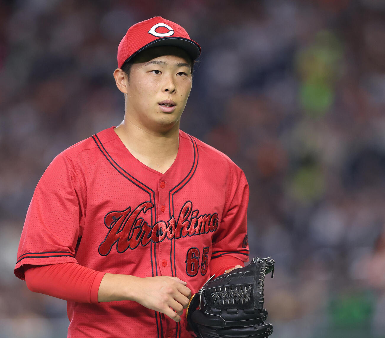 巨人対広島　1回裏を抑える玉村昇悟（撮影・河田真司）