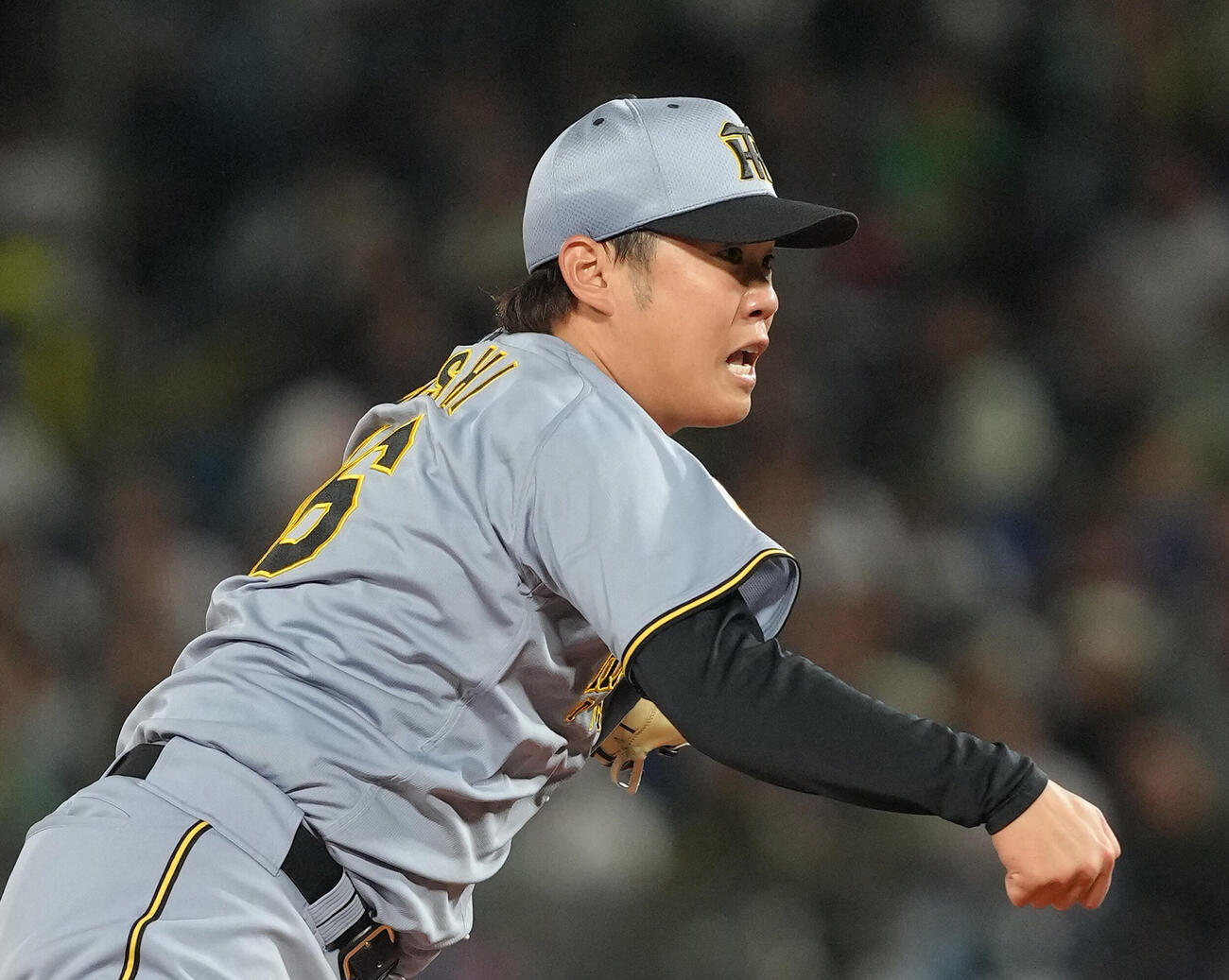 ヤクルト対阪神　阪神先発の西勇輝（撮影・足立雅史）