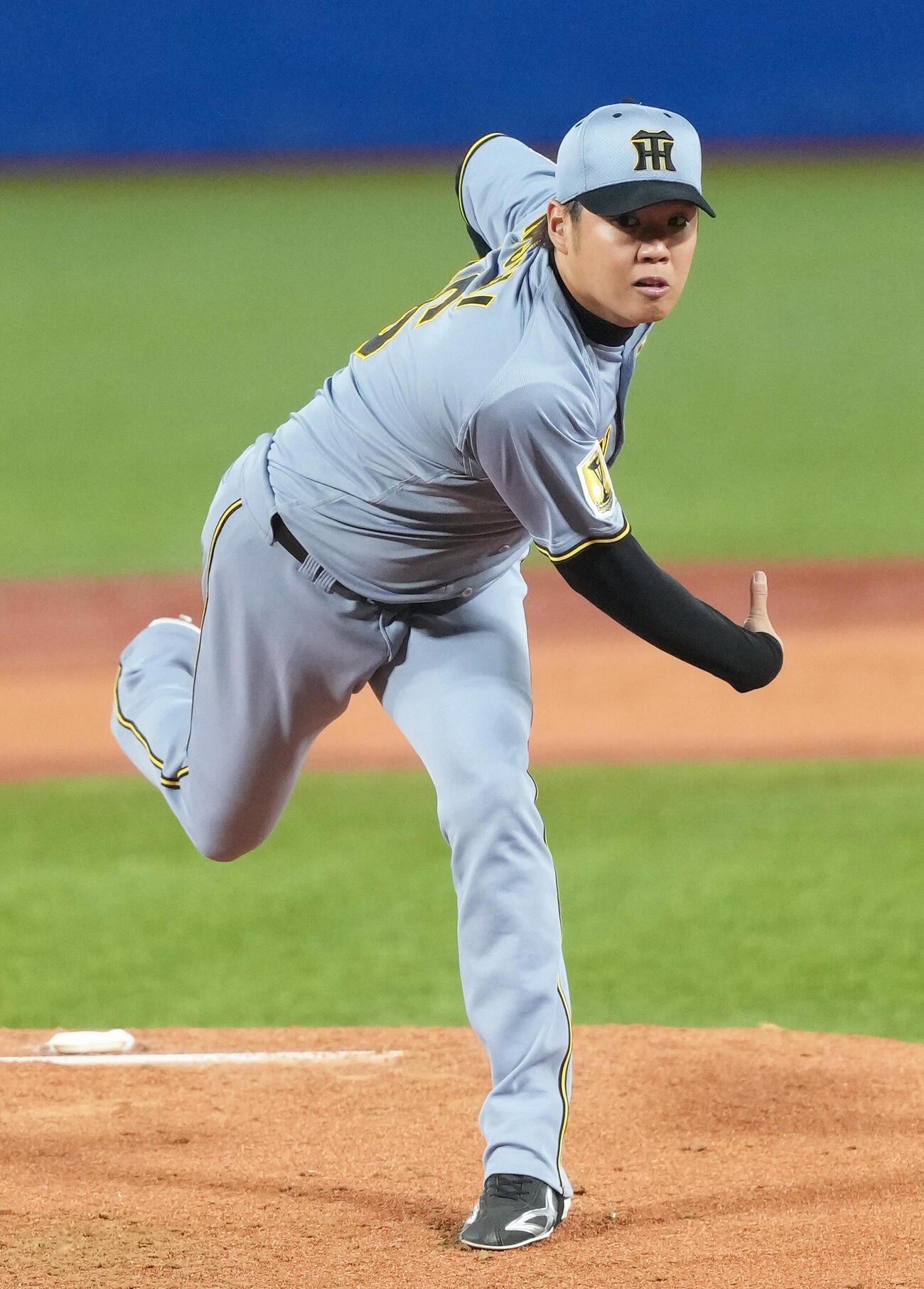 ヤクルト対阪神　阪神先発の西勇輝（撮影・足立雅史）