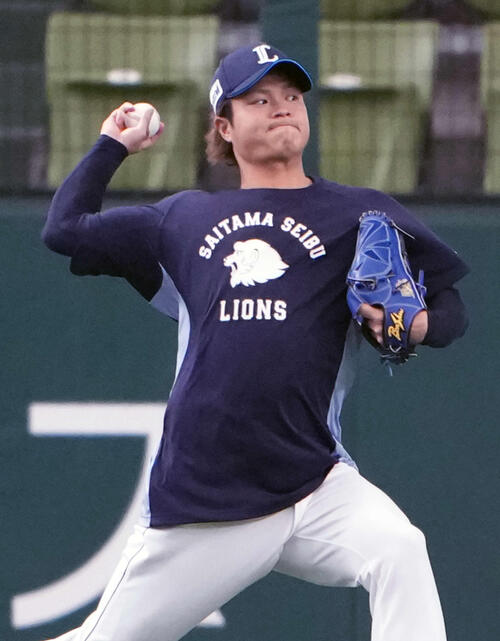 【パパの絵】西武甲斐野央「100点。最近１歳の娘が寝る時に布団かけてあげてジーンとします」