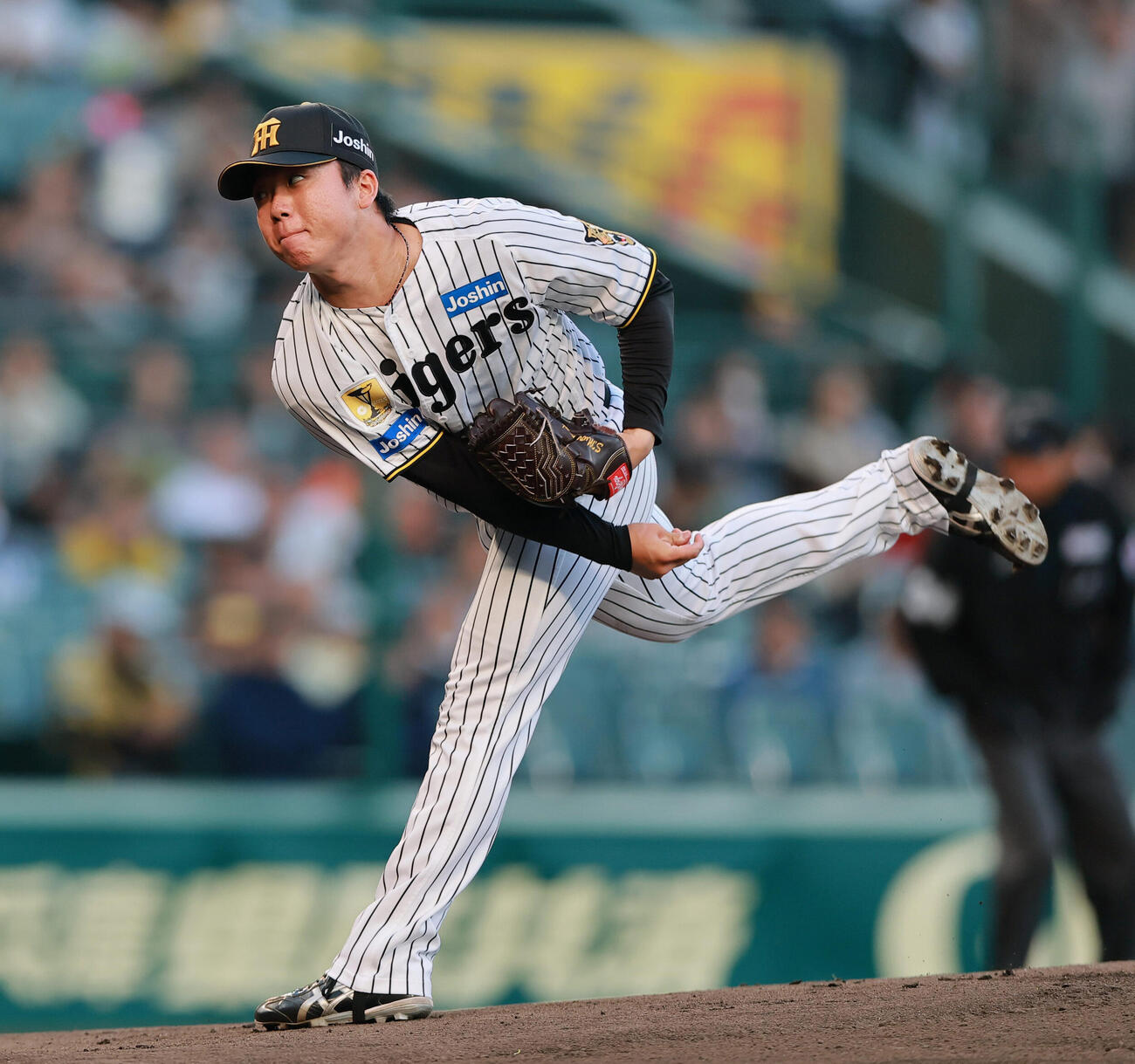 阪神対巨人　阪神先発の村上頌樹（撮影・上山淳一）..