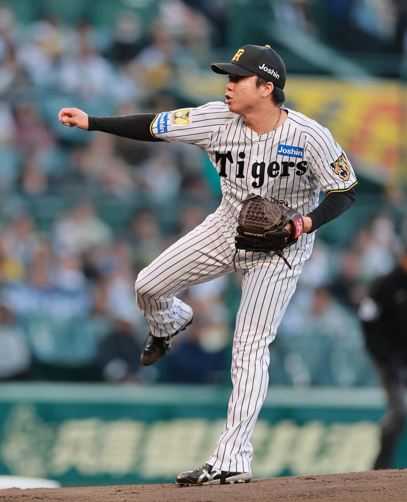 阪神対巨人　阪神先発の村上頌樹（撮影・上山淳一）..