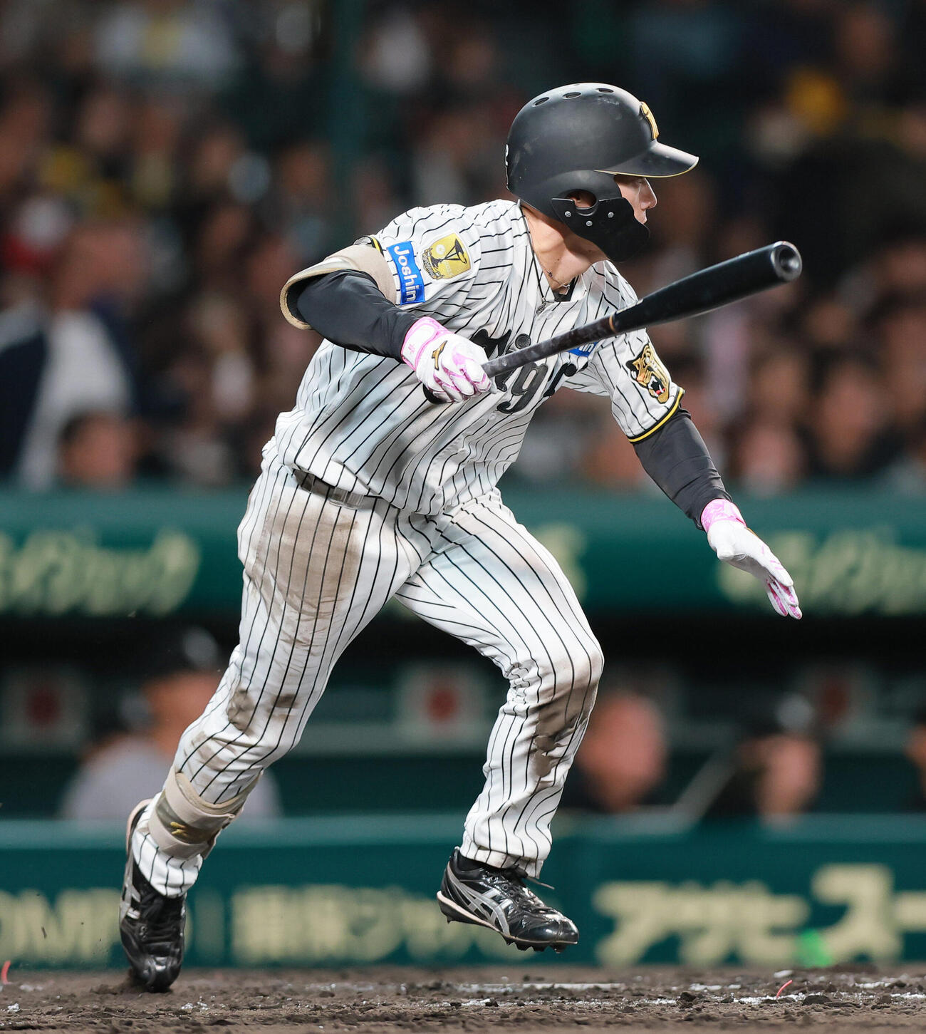 阪神対巨人　3回裏阪神無死、安打を放つ福島圭音（撮影・上山淳一）