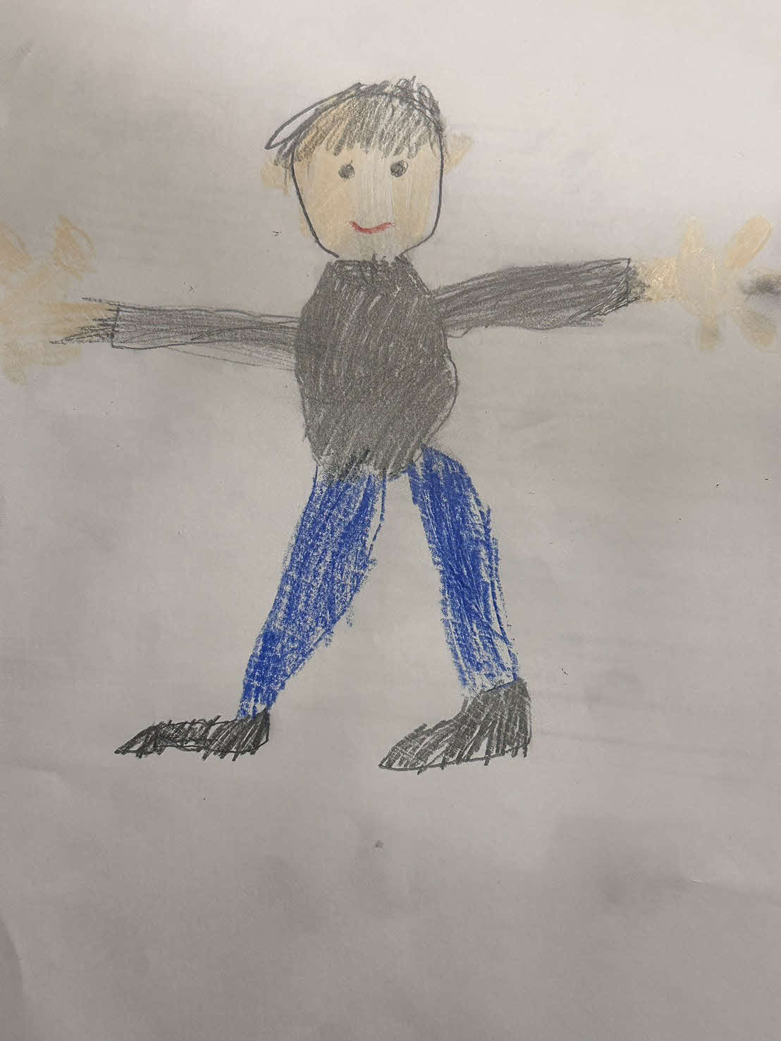 中日杉浦7歳長男の似顔絵