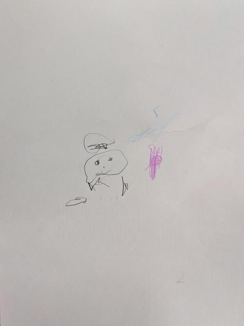 阪神坂本の2歳次女が描いた絵