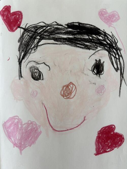 小郷4歳長女似顔絵