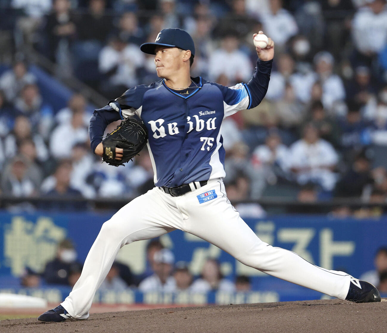 ロッテ戦に先発した西武・佐藤爽＝ZOZOマリン