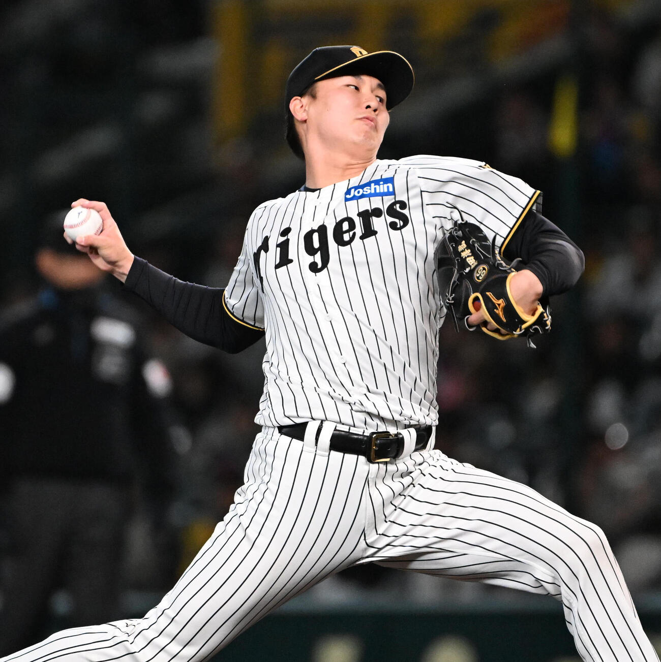阪神対巨人　阪神5番手の津田淳哉（撮影・石井愛子）