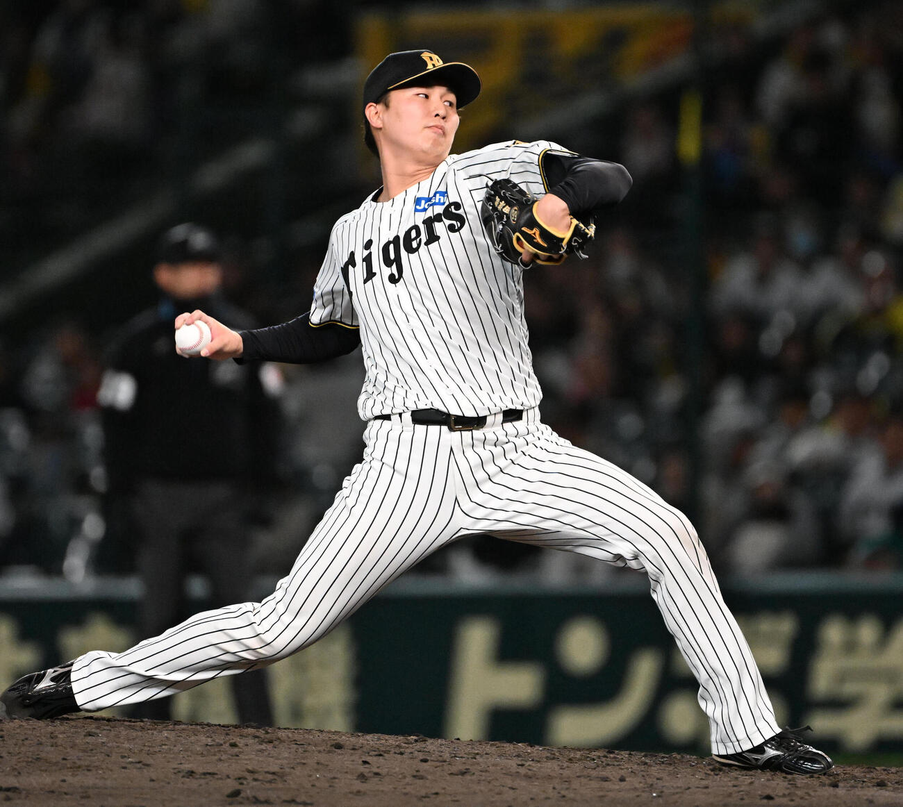 阪神対巨人　阪神5番手の津田淳哉（撮影・石井愛子）
