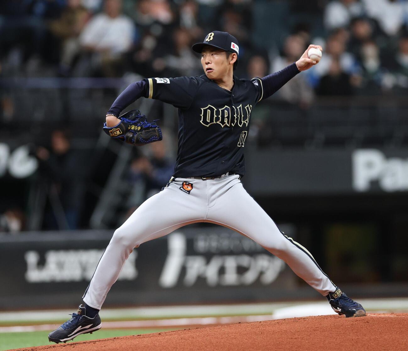 日本ハム対オリックス　オリックス先発の曽谷龍平（撮影・黒川智章）