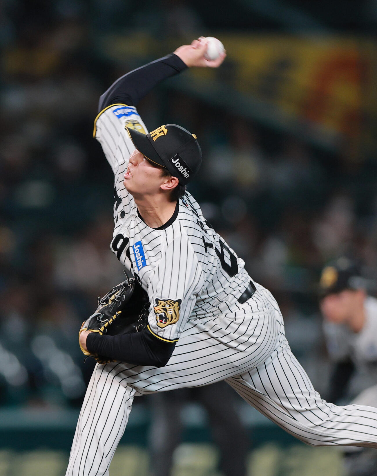 阪神対巨人　9回表に登板する阪神津田淳哉（撮影・上山淳一）