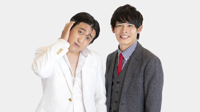 5月2日来場のお笑い芸人のカカロニ（球団提供）