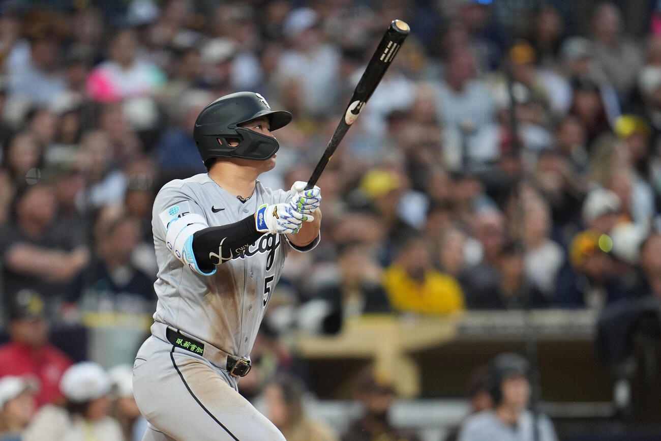 3点本塁打を放ったホワイトソックス村上（AP）