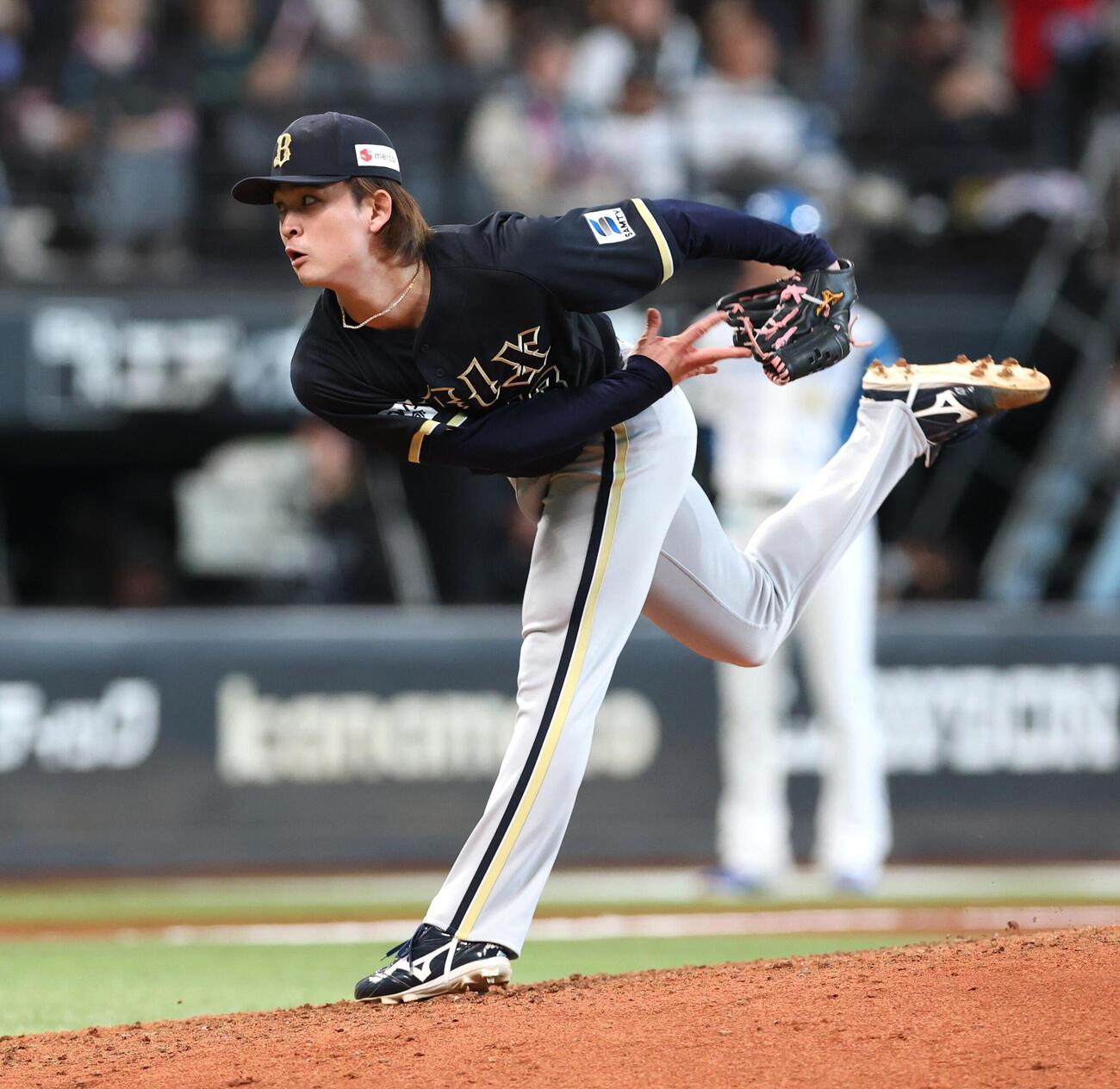 日本ハム対オリックス　7回に登板の寺西成騎（撮影・黒川智章）