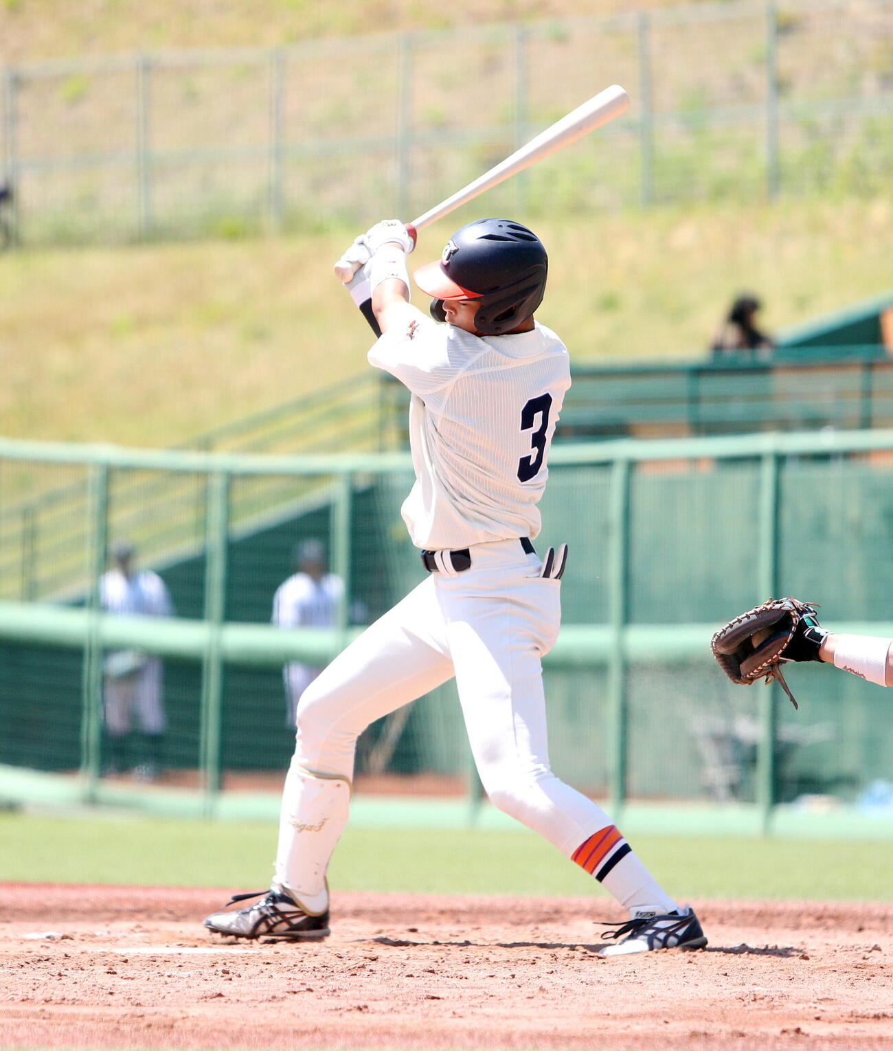仙台6大学野球春季リーグ　東北福祉大対仙台大　8回表東北福祉大1死走者なし、打席に立つ東北福祉大・辻村