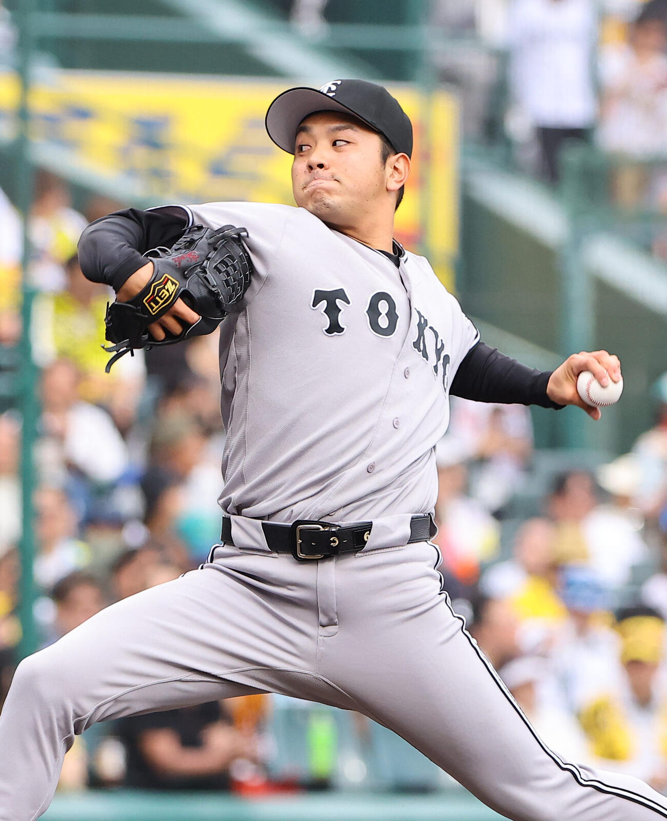 阪神対巨人　巨人2番手の石川達也（撮影・上田博志）