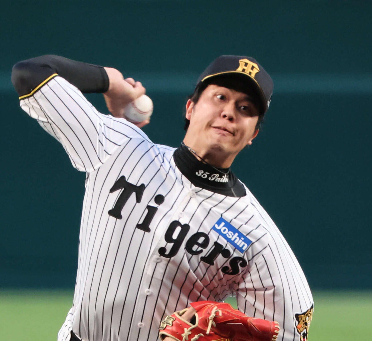 4月14日巨人戦で6回2失点の阪神才木浩人