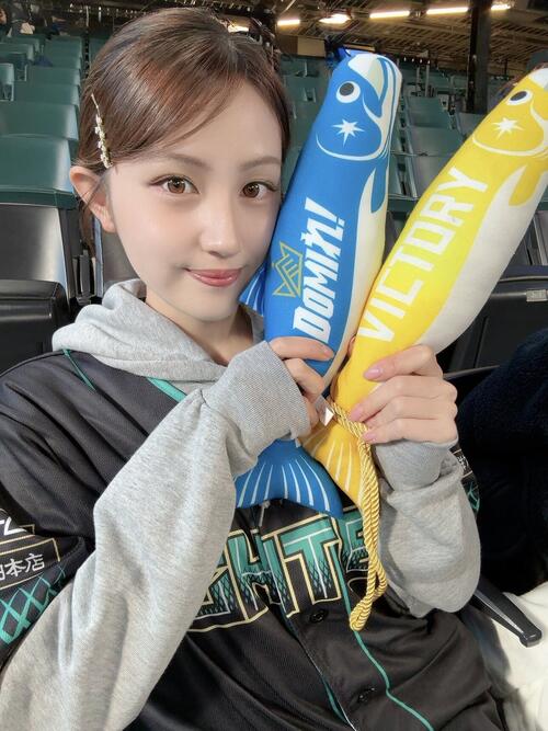 【日本ハム】今季初のサヨナラ勝ちを現地観戦、浅間大基選手の本塁打に球場盛り上がり／花咲楓香