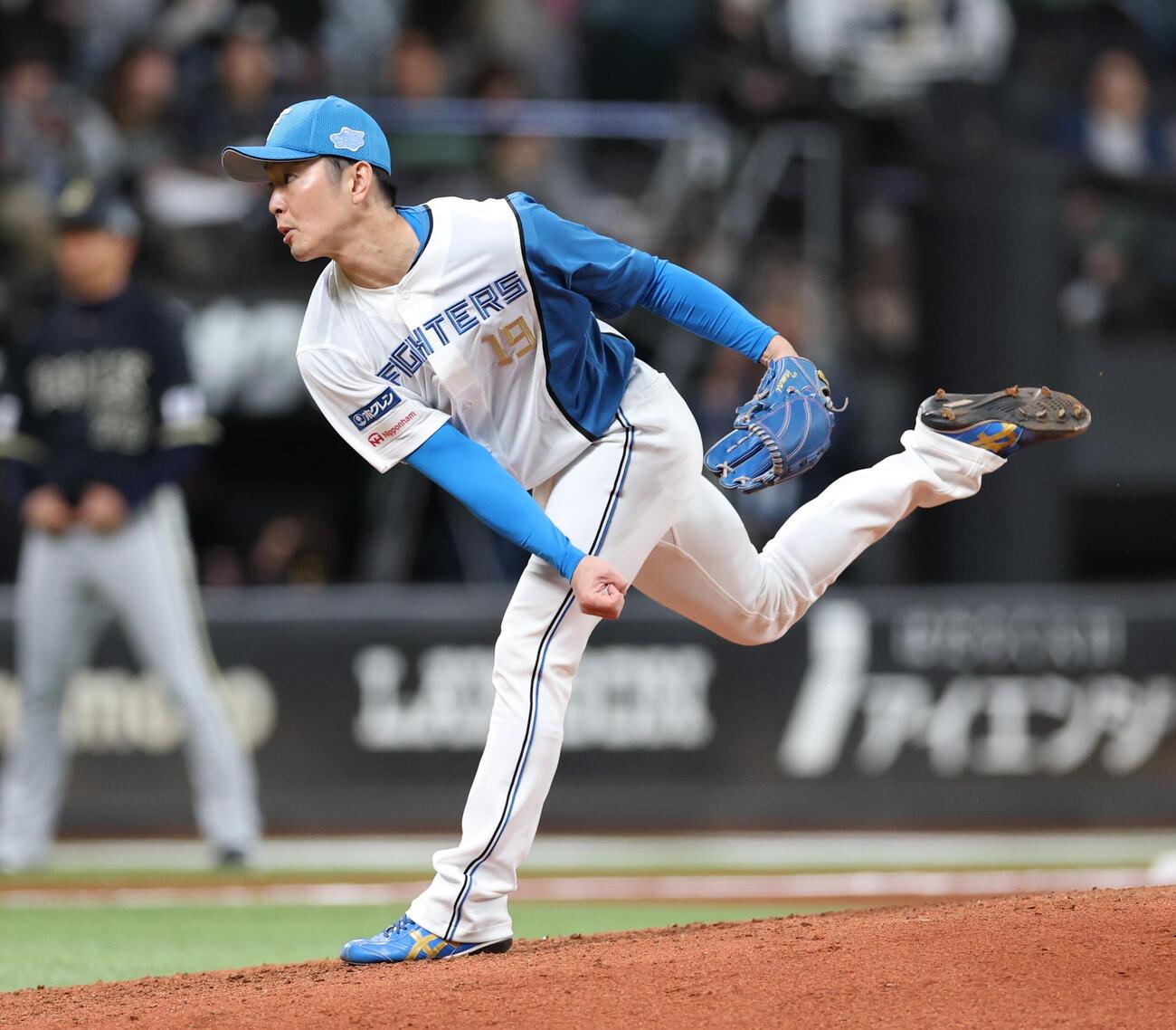 日本ハム対オリックス　8回に登板の玉井大翔（撮影・黒川智章）