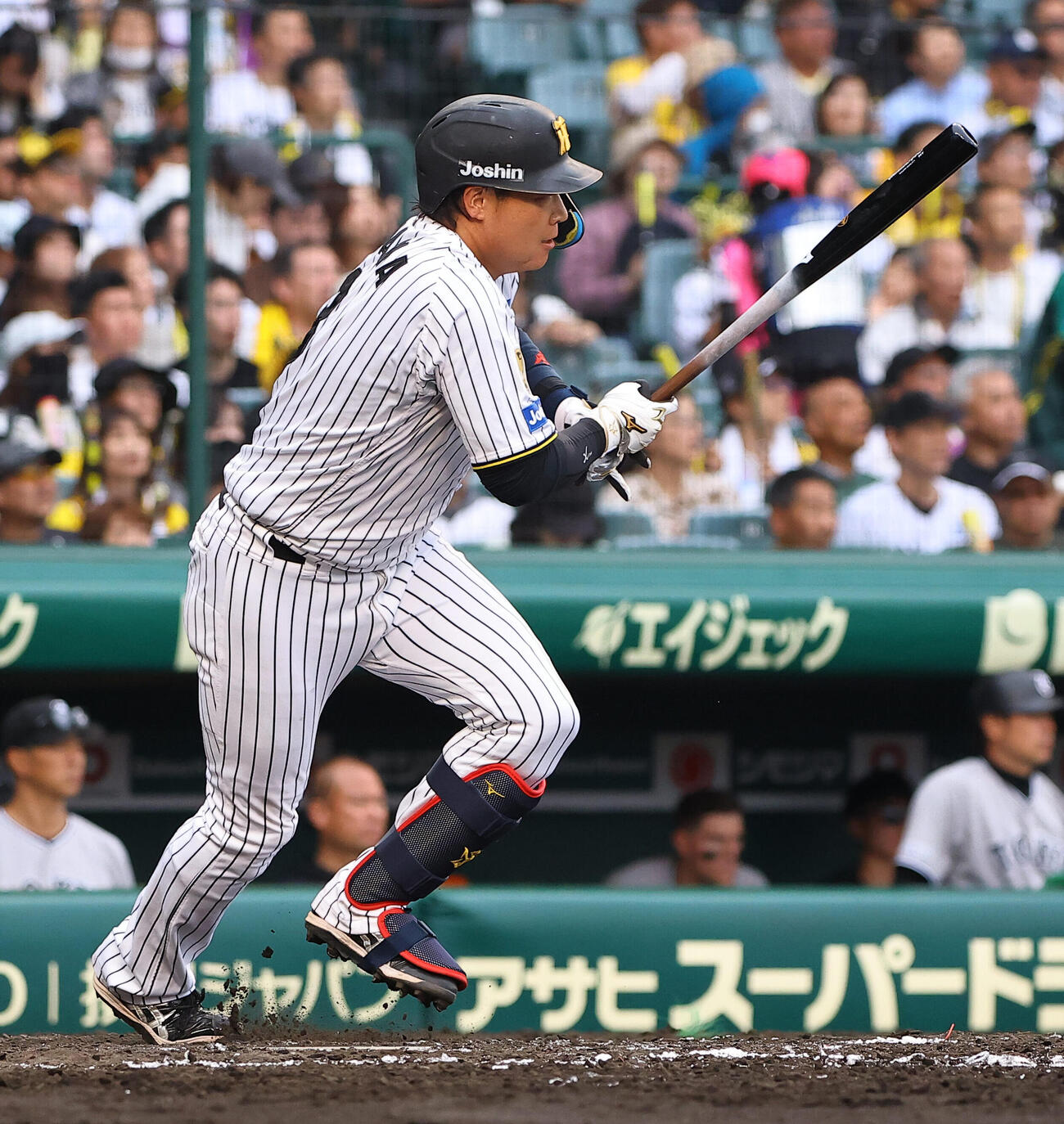 阪神対巨人　8回裏阪神無死、大山悠輔は安打を放つ（撮影・上田博志）