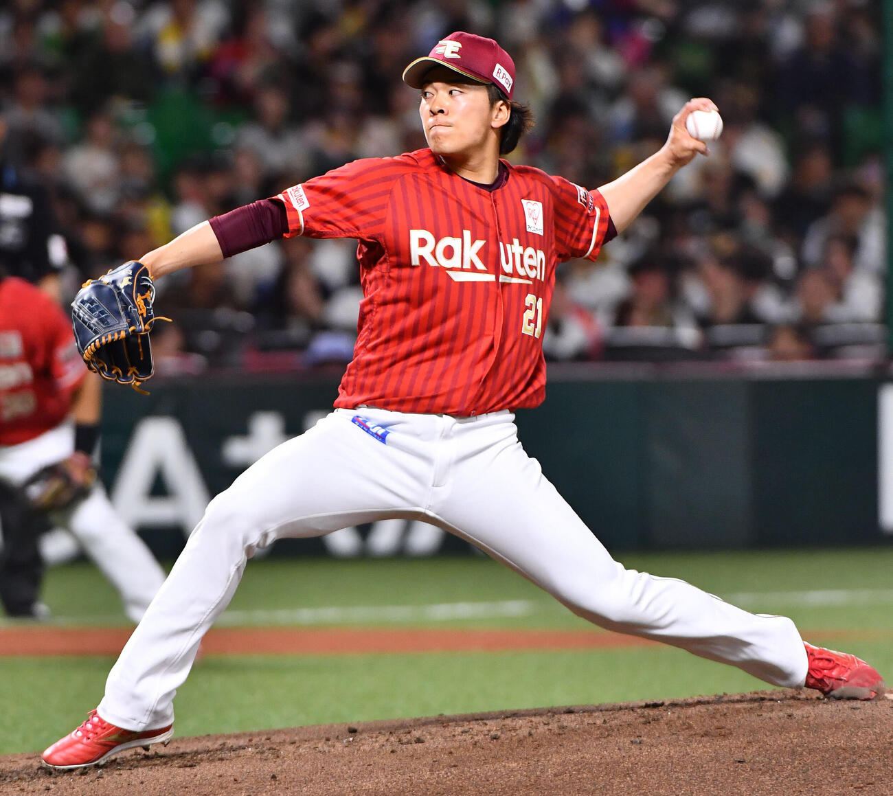 ソフトバンク対楽天　楽天先発の早川隆久（撮影・岩下翔太）