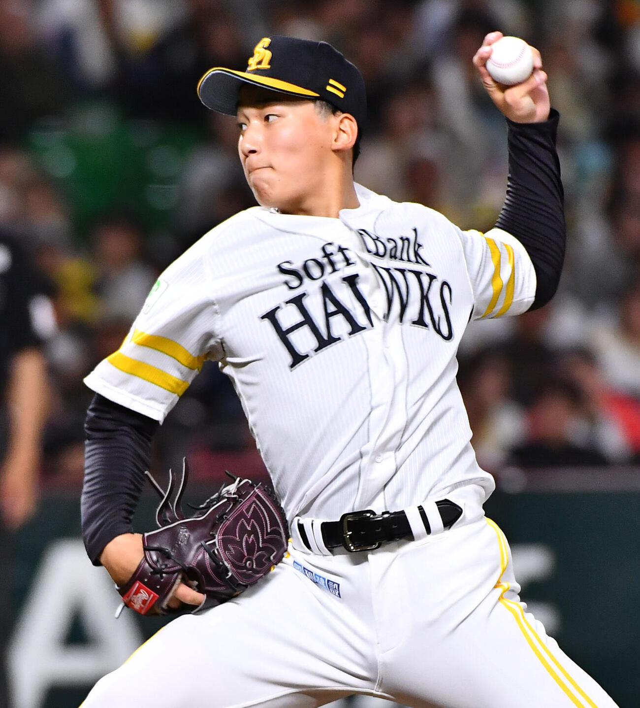 ソフトバンク対楽天　ソフトバンク先発の前田悠伍（撮影・岩下翔太）