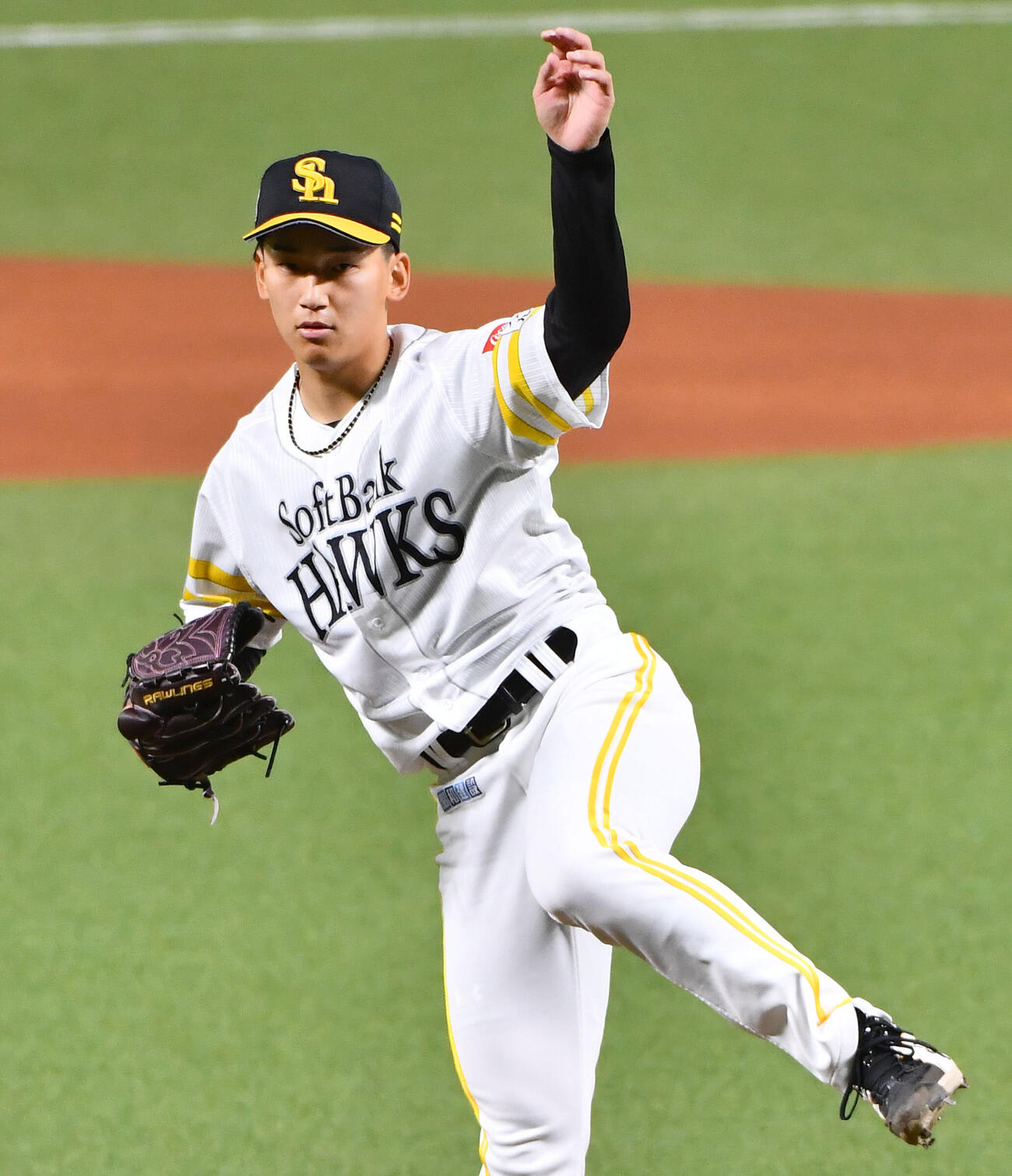 ソフトバンク対楽天　ソフトバンク先発の前田悠伍（撮影・岩下翔太）