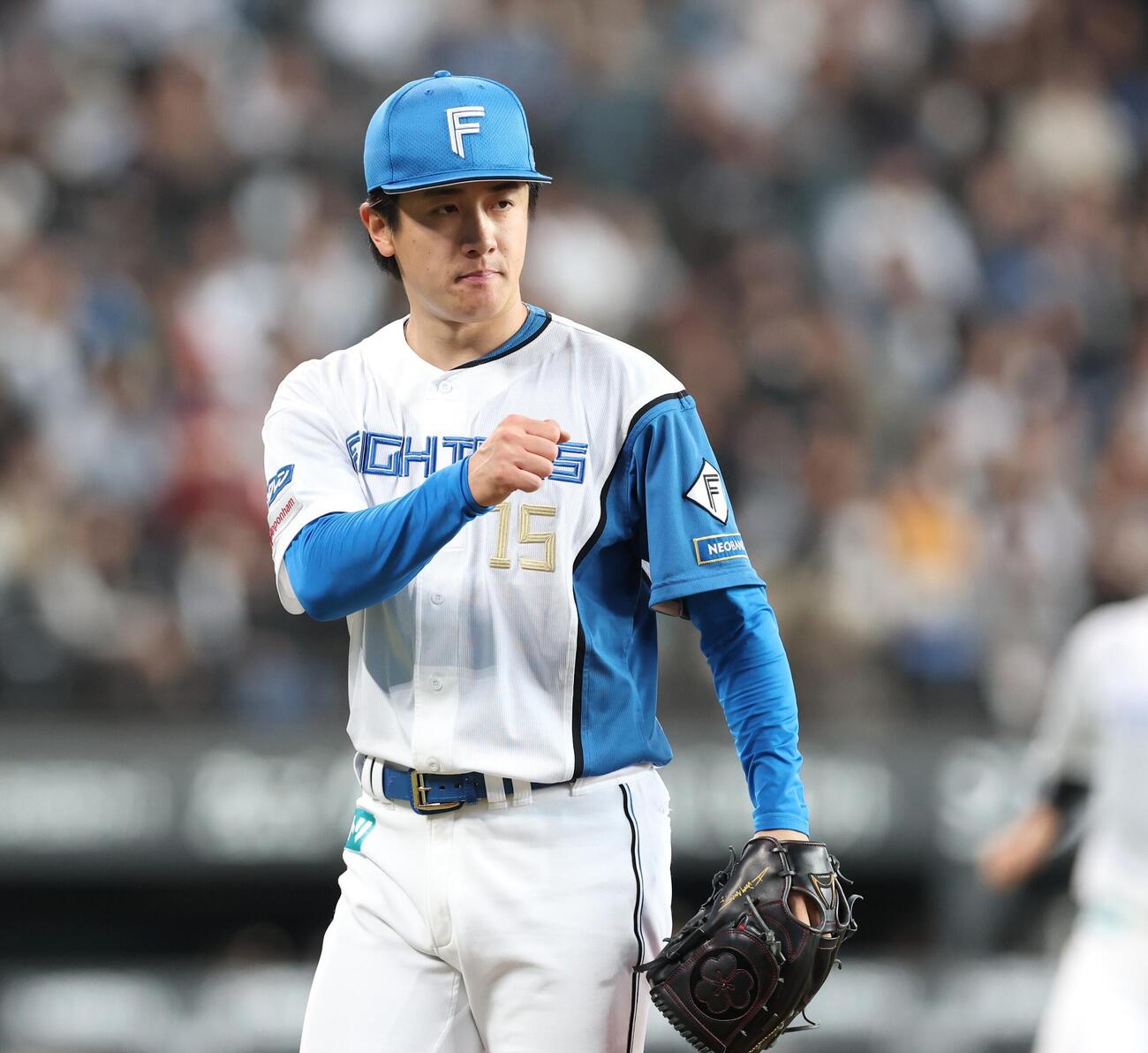 日本ハム対オリックス　3回表、打者を3人で抑える北山亘基（撮影・黒川智章）