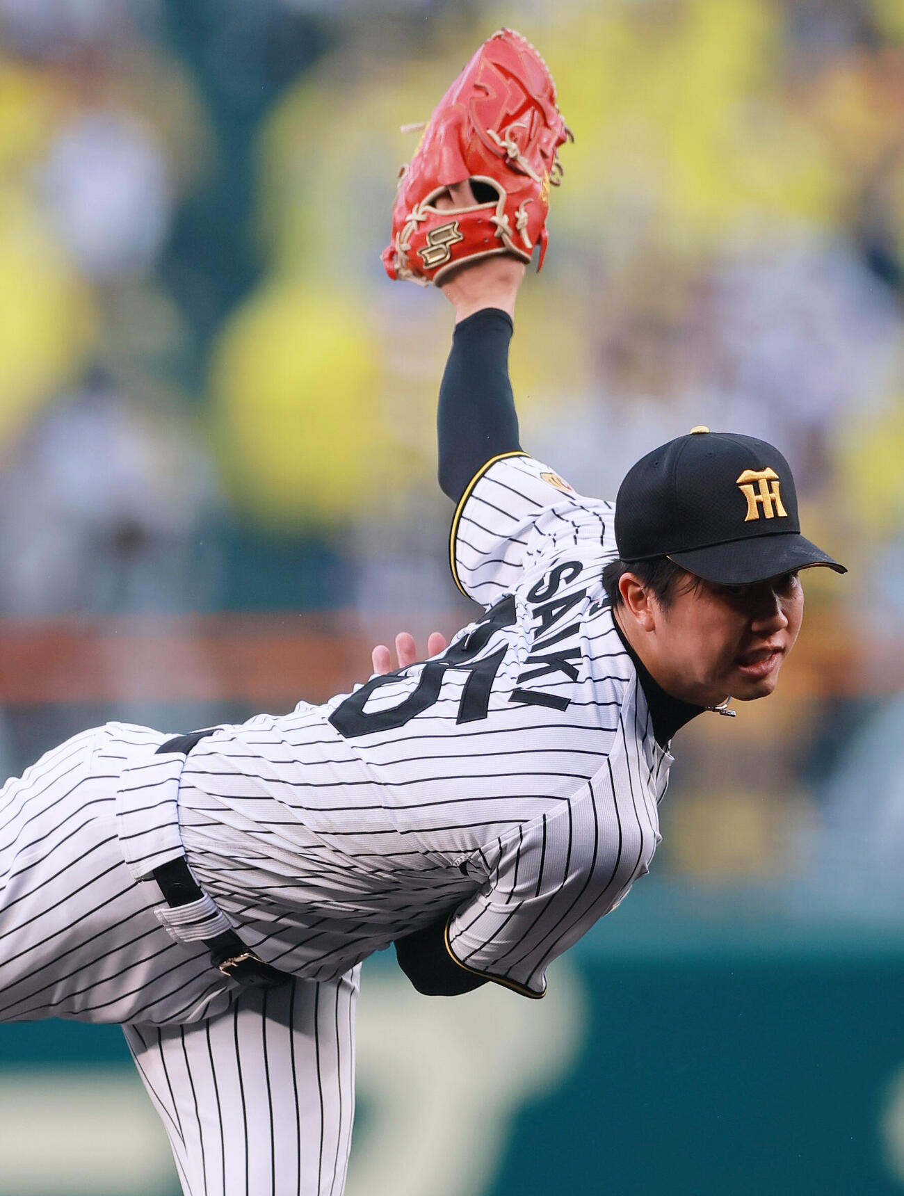 阪神対巨人　阪神先発の才木浩人（撮影・上山淳一）