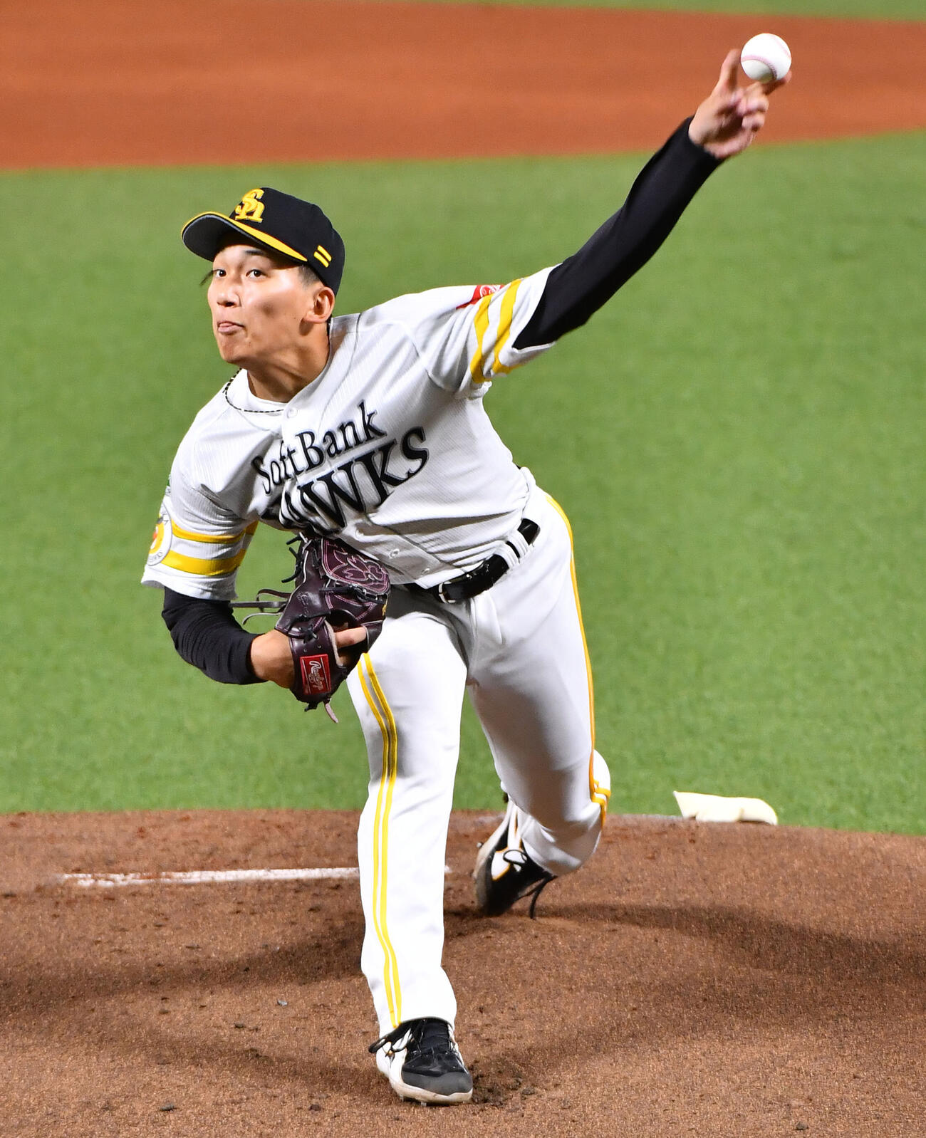 ソフトバンク対楽天　ソフトバンク先発の前田悠伍（撮影・岩下翔太）