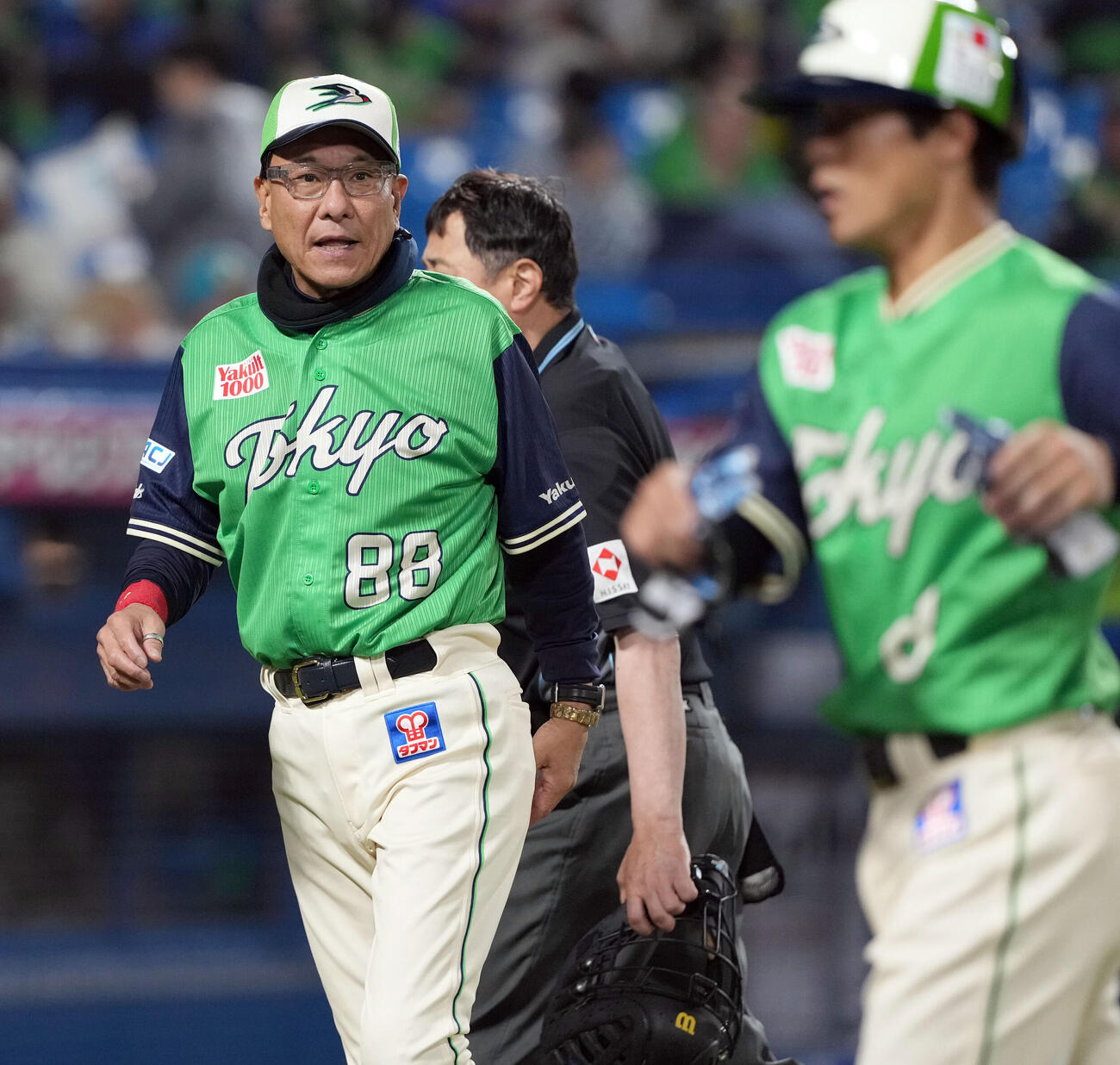 ヤクルト対DeNA 12ー2でDeNAに敗れたヤクルト池山隆寛監督（撮影・たえ見朱実）